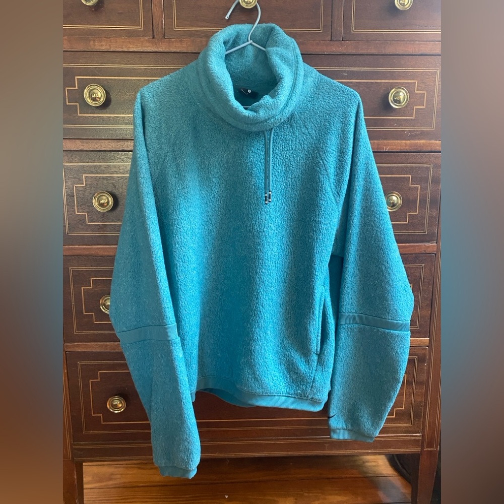 Nike Teal Therma-Fit Cowl-neck Fleece Pullover